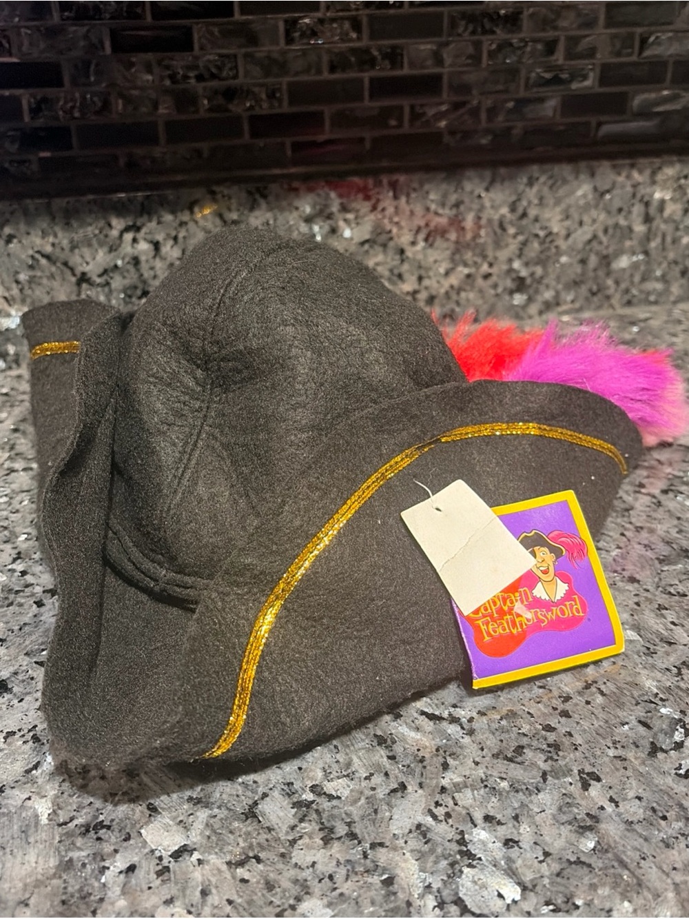Captain Feathersword Wiggles Kids Child Hat Costume Pretend Play NWT 2004 rare